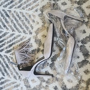 Stuart Weitzman fringe heel